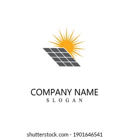 solar energy logo vector template
