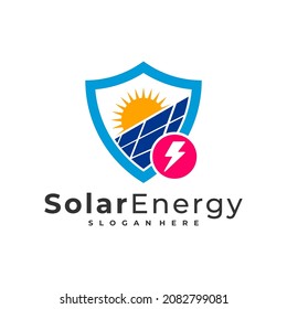 Solar energy logo vector template, Creative Solar panel energy logo design concepts