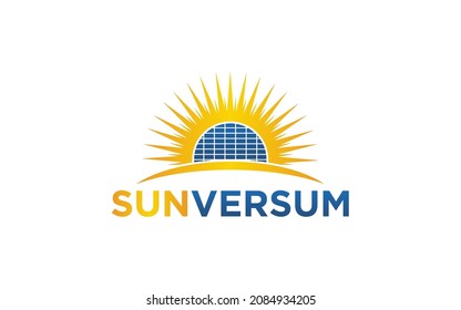 Solar Energy logo vector template, Creative Solar panel energy logo design concepts
