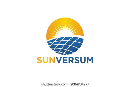 Solar Energy logo vector template, Creative Solar panel energy logo design concepts

