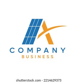 Solar Energy Solar Panel Farm Electric Farming Industry Helping Greener Eco Tree Natural Environment Logo A 