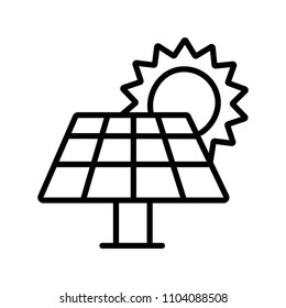 Solar energy panel icon