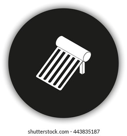 Solar energy panel icon.