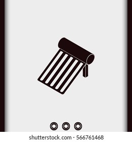 Solar energy panel icon.