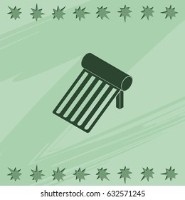 Solar energy panel icon.