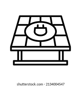Solar energy panel icon. solar panel sign. vector illustration