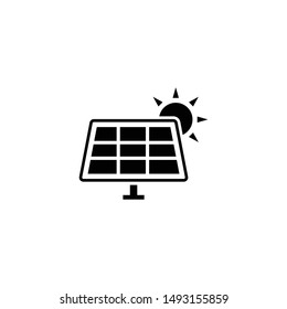 Solar energy panel icon. Solar Panel Icon vector. Trendy Flat style for graphic design, Web site, UI. EPS10. - Vector illustration