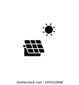 Solar energy panel icon. Solar Panel Icon vector. Trendy Flat style for graphic design, Web site, UI. EPS10. - Vector illustration