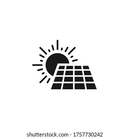 Solar Energy Panel Icon Vector Illustration