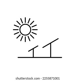 Solar energy panel icon vector illustration