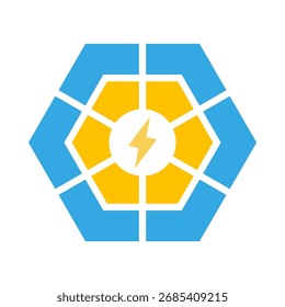 Design do logotipo do painel de energia solar