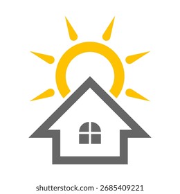 Solar energy panel logo design