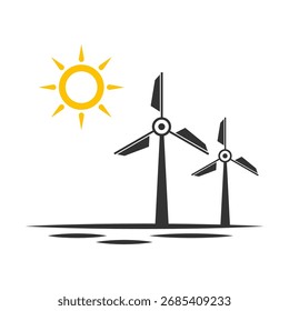 Design do logotipo do painel de energia solar