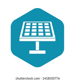 Solar energy panel in simple style isolated on white background vector illustration