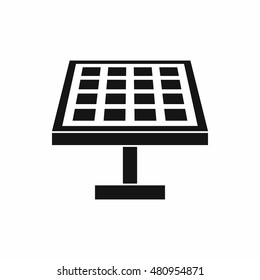 Solar energy panel in simple style isolated on white background vector illustration