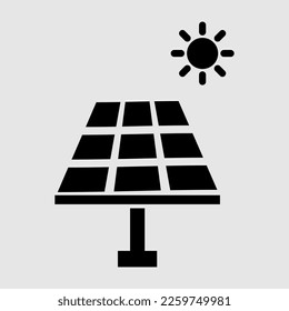 Solar energy panel. trendy style illustration on white background..eps