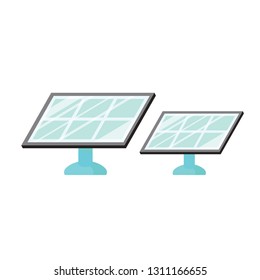 Solar Energy Panel Vector Icon. 