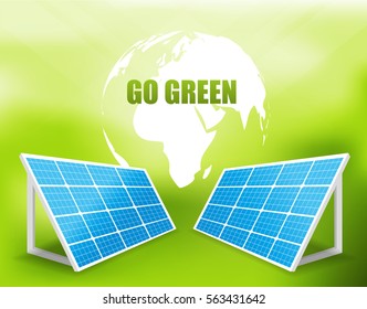 solar energy panel vector illustration