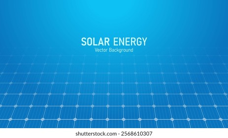 Solar energy panels for clean electricity. Concept of alternative green energy and eco-friendly. Vector illustration background design for template and banner.