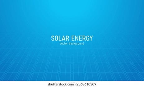 Solar energy panels for clean electricity. Concept of alternative green energy and eco-friendly. Vector illustration background design for template and banner.