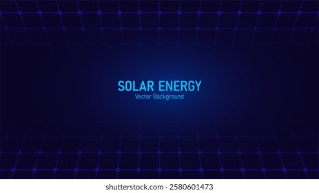 Solar energy panels for clean electricity. Concept of alternative green energy and eco-friendly. Vector illustration background design for template and banner. Renewable resources.