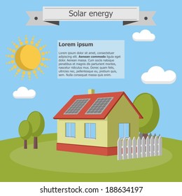 23,239 House with solar panel vector Images, Stock Photos & Vectors ...