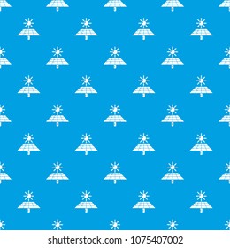 Solar energy pattern vector seamless blue repeat for any use