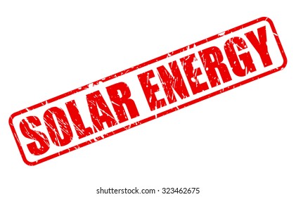 SOLAR ENERGY red stamp text on white