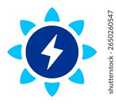 Solar Energy Simple Icon Vector Illustration Concept