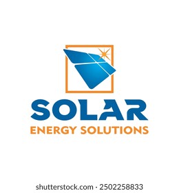 Soluciones de energía solar Diseño de logotipos, Panel solar