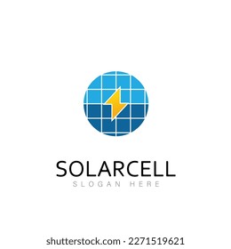 solar energy sun tec technology eco logo design symbol