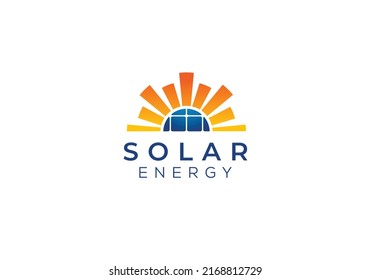 Solar Energy Technology Panel Logo Stock Vector (Royalty Free ...