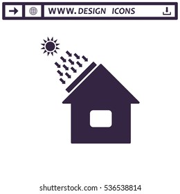 Solar Energy  Vector flat design style
