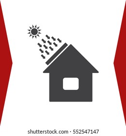 Solar Energy  Vector flat design style