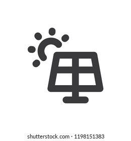 Solar energy vector icon 