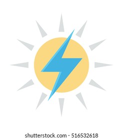 Solar Energy Vector Icon 