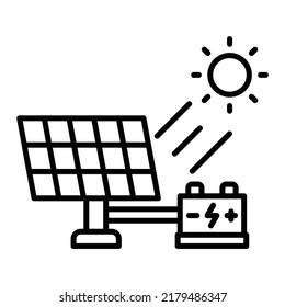 Solar Energy vector icon. Can be used for printing, mobile and web applications.