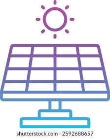 Solar Energy vector icon. Can be used for printing, mobile and web applications.
