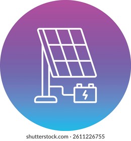 Solar Energy vector icon. Can be used for printing, mobile and web applications.