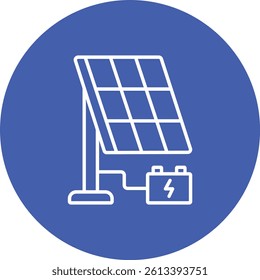 Solar Energy vector icon. Can be used for printing, mobile and web applications.