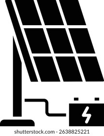 Solar Energy vector icon. Can be used for printing, mobile and web applications.
