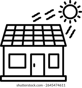 Solar energy vector icon. Can be used for printing, mobile and web applications.