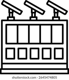 Solar energy vector icon. Can be used for printing, mobile and web applications.