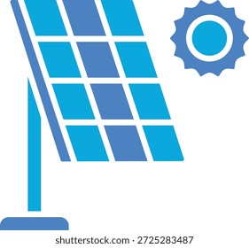 Icono de Vector de energía solar. Se puede utilizar para aplicaciones de impresión, móviles y de Web.