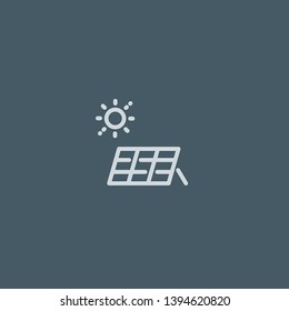 Solar Energy vector icon. Solar Energy concept stroke symbol design. Thin graphic elements vector illustration, outline pattern for your web site design, logo, UI. EPS 10.