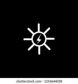 Solar energy vector icon. flat Solar energy design. Solar energy illustration for graphic 