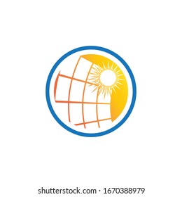 Solar Energy vector icon illustration design template