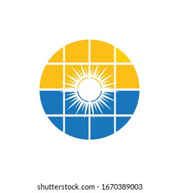 Solar Energy vector icon illustration design template