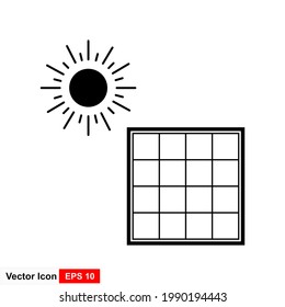 Design-Vorlage für Solarenergie-Vektorsymbol