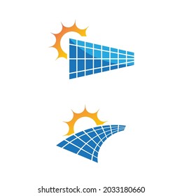 Solar Energy vector icon illustration template